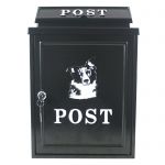 Littlemead Aluminium Mail Box With Border Collie Motif 